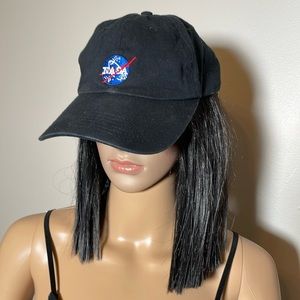 Black NASA hat 56 cm